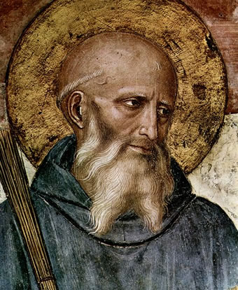 Fra Angelico's painting of St. Benedict.