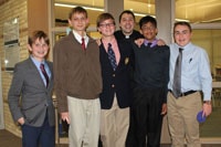 In the Quiz Bowl tournament at Greenhill, Cistercian 4th Formers beat St. Mark’s in the finals and took 1st place!