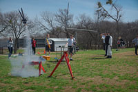 Form III enjoys a beautiful spring day launching rockets.