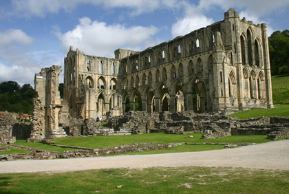 The ruins of the Abbey of
Rievaulx, England, by Rob Bendall.