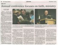 Fr. Paul is captured enjoying this year’s University of Dallas Ministry Conference.