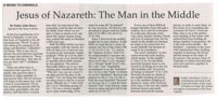 Jesus of Nazareth: The Man in the Middle: Fr. John's Texas Catholic column