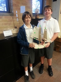 First year English faculty member, Adam Hauser, assigned a book project after Form III’s reading of Treasure Island to go along with the Middle School Theater’s rendition of the play.  The boys loved building pirate ships and acting as pirates throughout the month of November!  Ahoy!