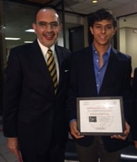 Cistercian student is recognized at the Mexican Consulate: A Cistercian Junior invested a total of 217 hours and raised about $6,000 to transform a dusty storage room into a children¹s library and reading/music corner.