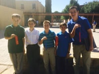 The Cistercian Diocesan Middle School Speech League team competed in the year’s first competition this Saturday at Saint Rita’s. Congratulations to the five Cistercian students who brought home first-place ribbons, and five more who earned second-place!
