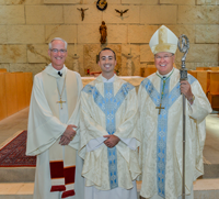 Fr. Justin, who has taught Latin in the Prep School for 4 years, was ordained on August 15. He will be studying this school year in the Cistercian Monastery of Heiligenkreuz, Austria—the oldest continuously-occupied Cistercian Monastery in the world. We look forward to having him teach in the school again next year.