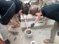Form VIII Chemistry class builds a device to purify aluminum.