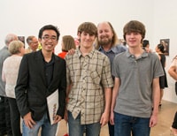 Cistercian students at the 2015 Retail as Art Photography Scholarship competition at the Goss-Michael Gallery.