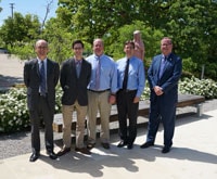 L to R: Michael Murray (Catholic Foundation), Dylan Key, James Burk, Gary Nied, Matt Kramer (Catholic Foundation)