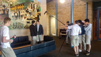 Just for fun, a Cistercian sophomore is shooting his own movie.
